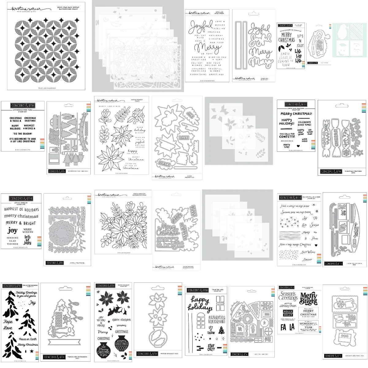 2025 جديد كريستينا وينر عطلة الرموز Stencil DIY بها بنفسك سكرابوكينغ الحرف صانع ألبوم صور قالب اليدوية الديكور #2