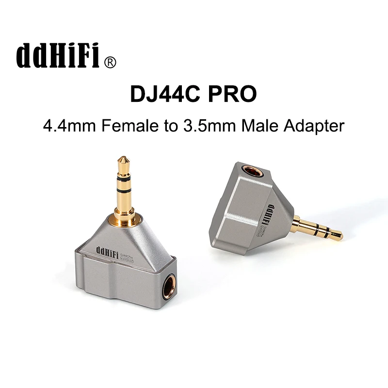 DD ddHiFi DJ44C Pro 4.4mm Balanced Female to 3.5mm Male Adapter with Pentaconn Earphone Socket Nyx Internal Connecting Wire