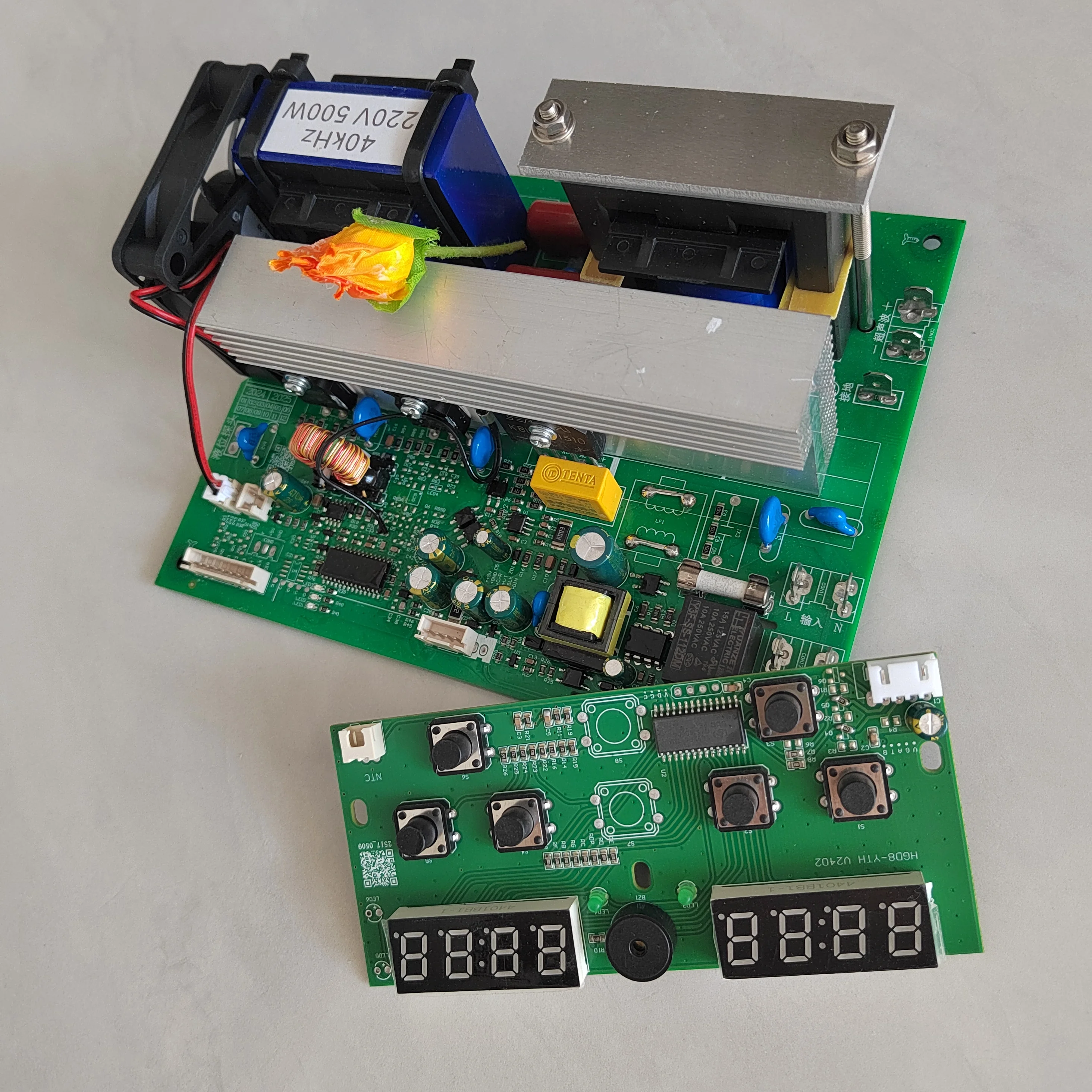 33KHZ 500W Ultrasonic Generator PCB Board With Display Board For Washing Machine