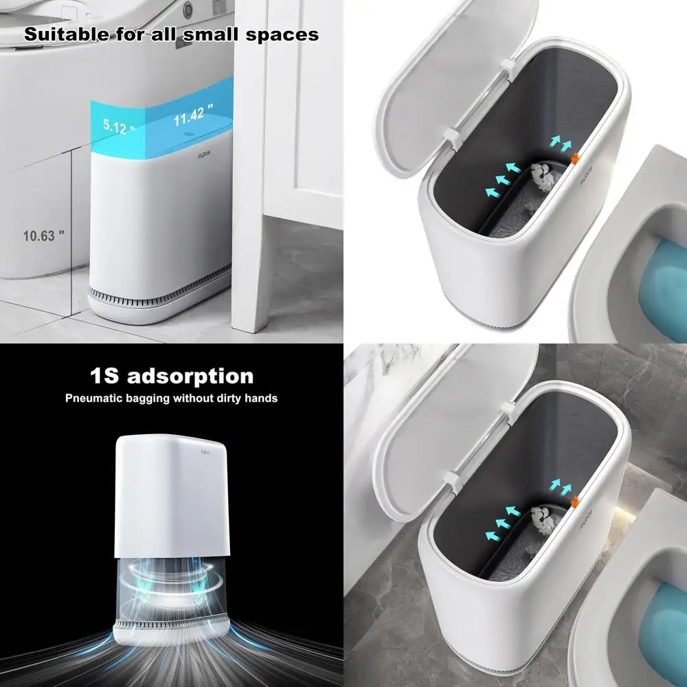 

Тонкий мусорный бак с пресс-крышкой на 10 л с адсорбцией, защита от собак для дома и офиса в плотных помещении