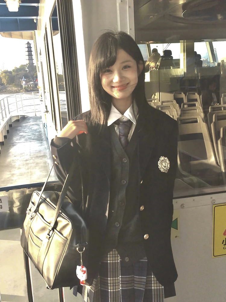 

Original Design School Uniform Style Women's Suit Jacket Tokyo Seasons JK Spring Fashion Casual Commute Interview Ready