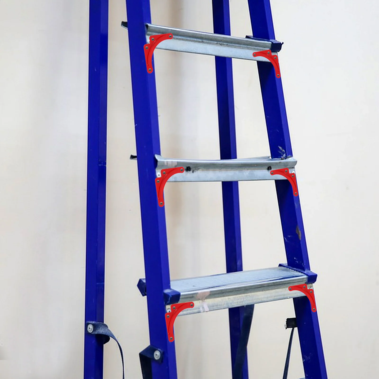 

10pcs Reinforcement Sheet Foldable Step Ladder Corner Bracket Attic Parts Aluminum Alloy Heavy Duty Thickened Design Compatible
