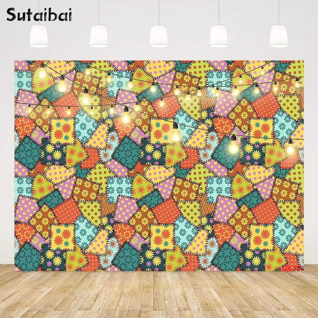 

Photography Backdrop for Wall Mexico Cinco De Mayo Party Background Colorful Floral Paper Flower Banner Decorations Festival
