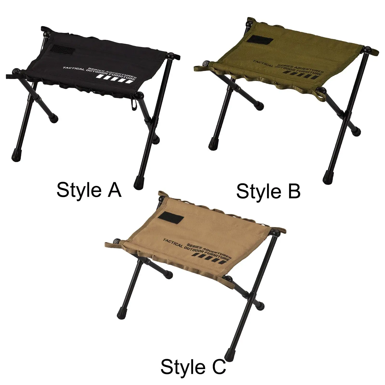 Folding Stool Foot Rest Lightweight Picnic Chair Backpacking Stool Camping Stool