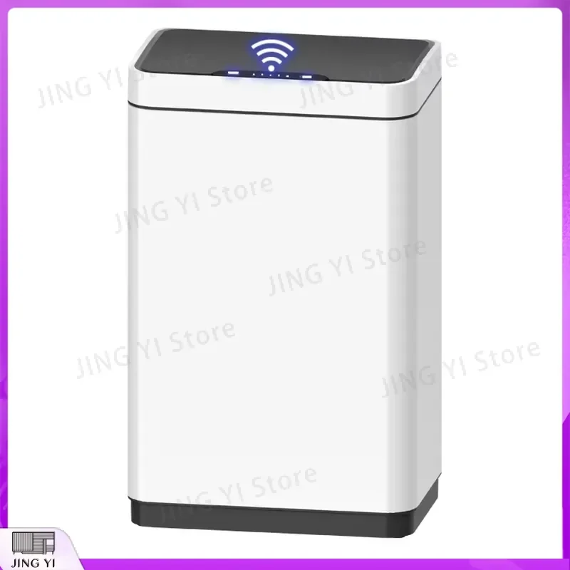 80L Smart Trash Can Stainless Steel Automatic Sensor Waste Bin Large Capacity Household Garbage Can Touchless Kitchen Rubbish