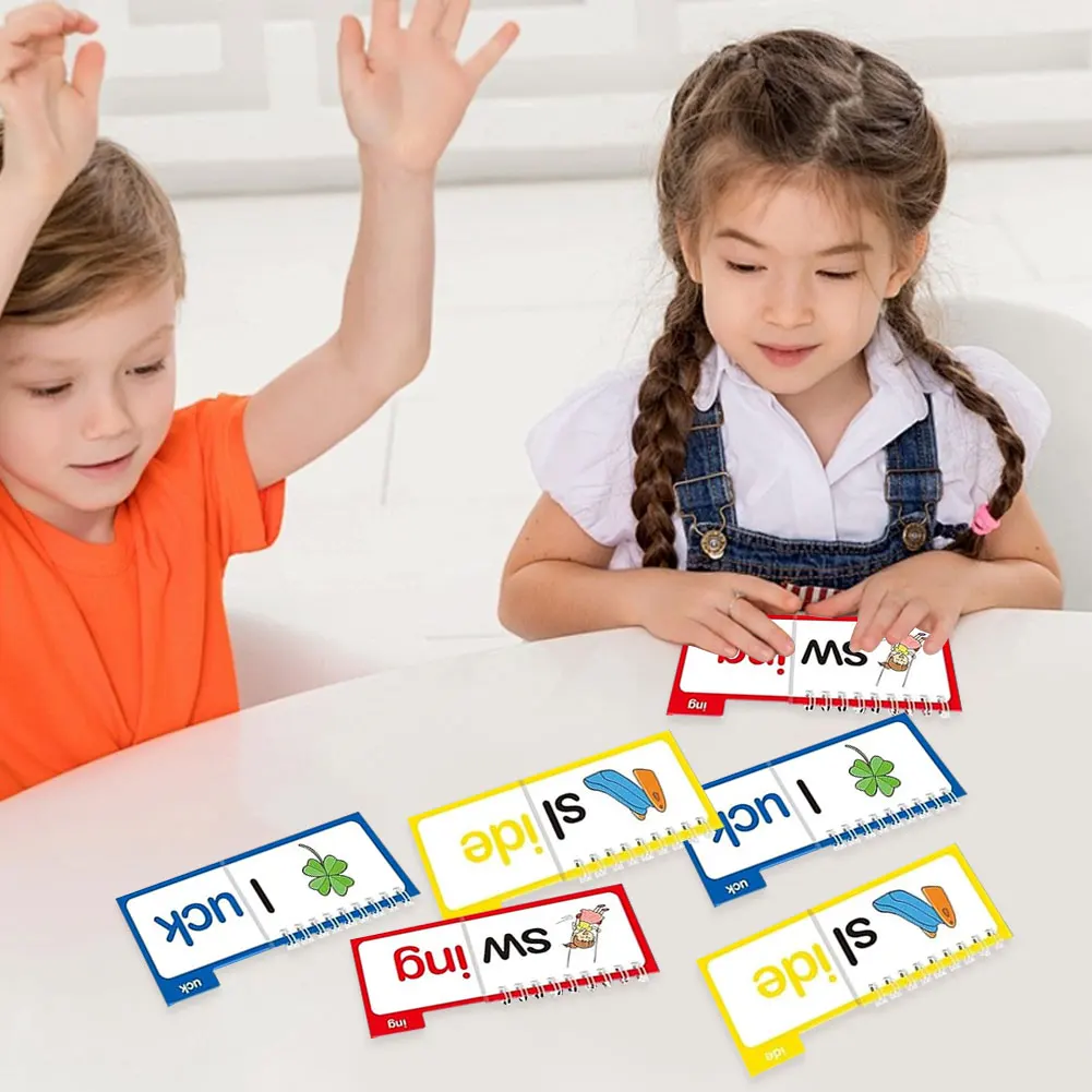 

30 книг-раскладушек для чтения и рифмы, легкие словарные принадлежности, флэш-карты, интерактивные слова, флипбук для дома, школы, путешествий, учебы