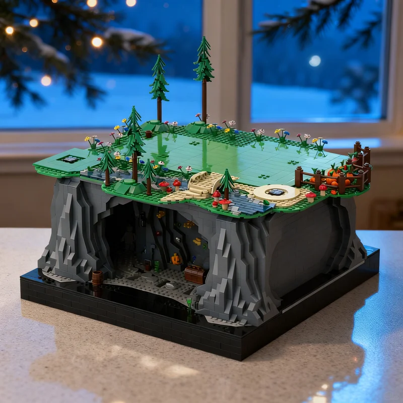 

3185 деталей MOC: Модель «Шахта Семи Диснейлей», конструктор, игрушка, подарок, креативный коллекционный предмет для демонстрации, премиум-класс, для взрослых