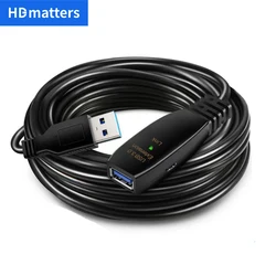 Active USB 3.0 extension cable 10M 5M USB 3.0 extension cord with booster amplifier USB 3.0 extender cable male to female