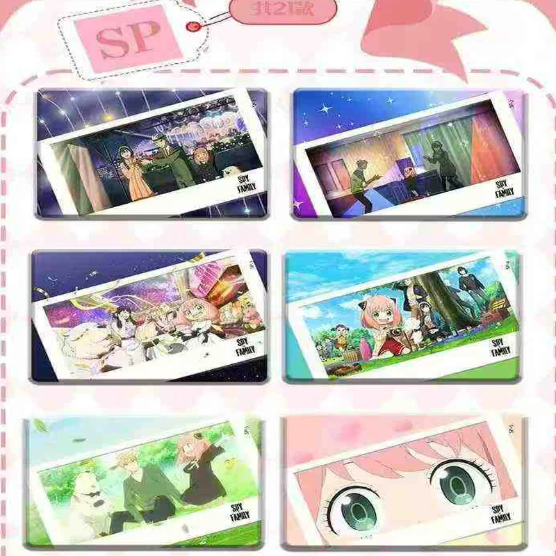 300 قطعة/جسس x عائلة رسم تمزيق بطاقات الداعم صندوق رسمي أنيمي تجارة لعبة جمع النمط الياباني هدية