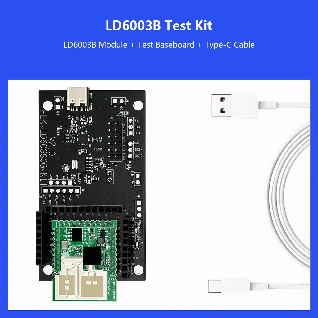 HLK-LD6003B 60GHz Sturzpräventions-Radarmodul, Statische Menschenerkennung, TTL UART, für Bürounterhaltung & Sicherheit – Detail 10