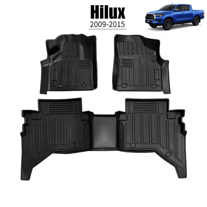 TPE Floor Mats for Hilux Vigo Wear Resistant Odorless Eco Friendly