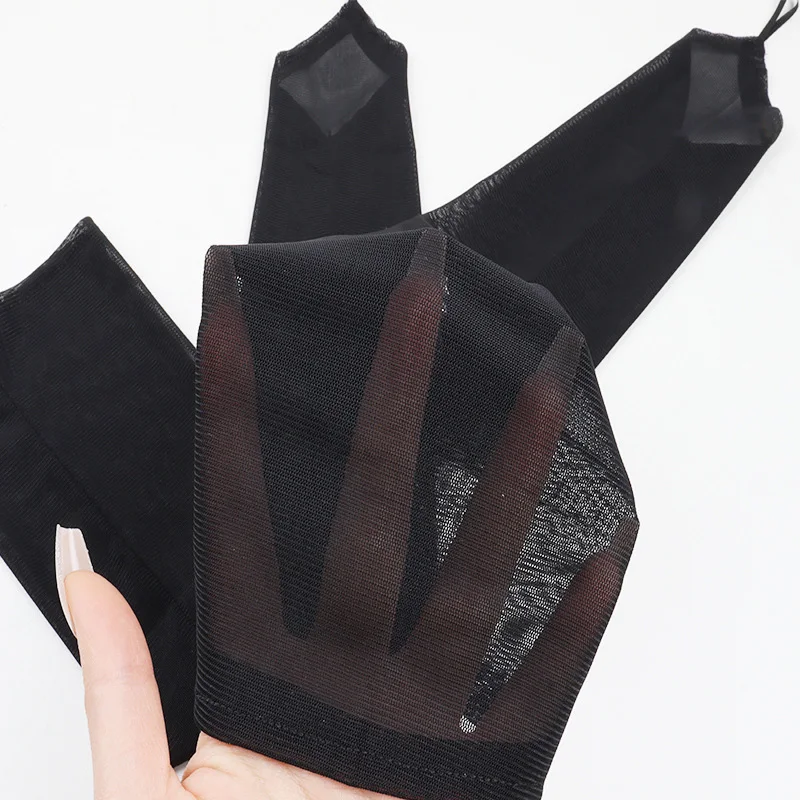 48cm Bonbonfarbene Elastische Netz-Dünne Transparente Fingerhandschuhe für Damen Sexy Party Cosplay Elegante Etikette Opernhandschuhe – Detail 1