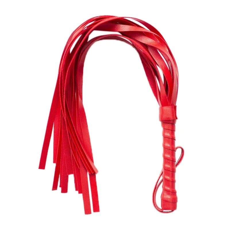 Faux Leather Pimp Whip Racing Riding Crop Party Flogger Queen Black Horse Riding Whip New image 5