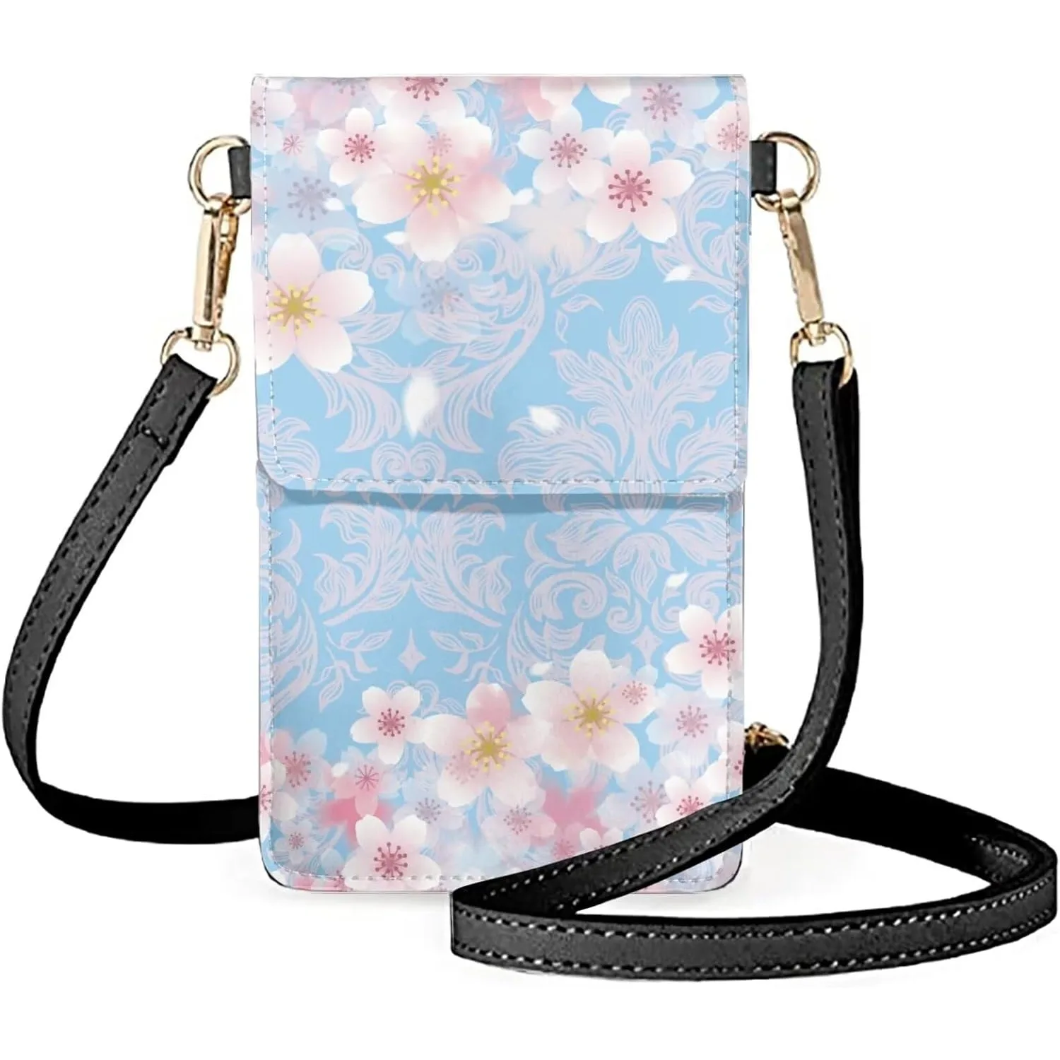 

Womens Crossbody Purse Small Cell Phone Bag PU Leather Phone Key Holder Pouch