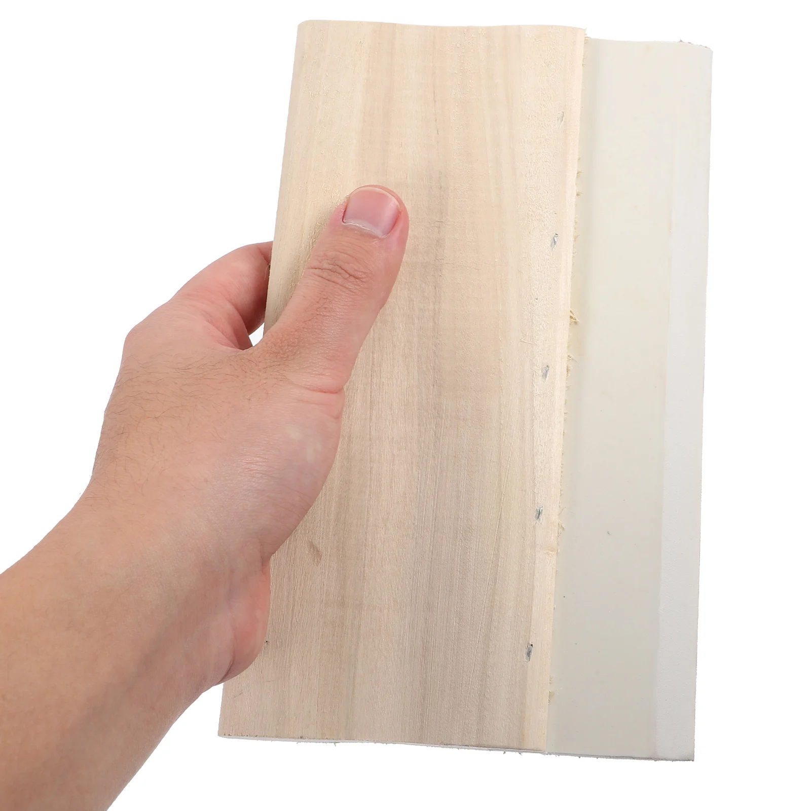 Screen Printing Squeegee 20cm Water Ink Durable Wooden Handle Compact Practical Craftsmanship Thick Material Hand Printing Tool