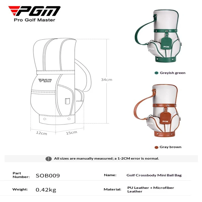 PGM Golf Ladies Crossbody Mini Small Ball Bag Handbag Storage Bag Super Light Portable Cute Crossbody Bag