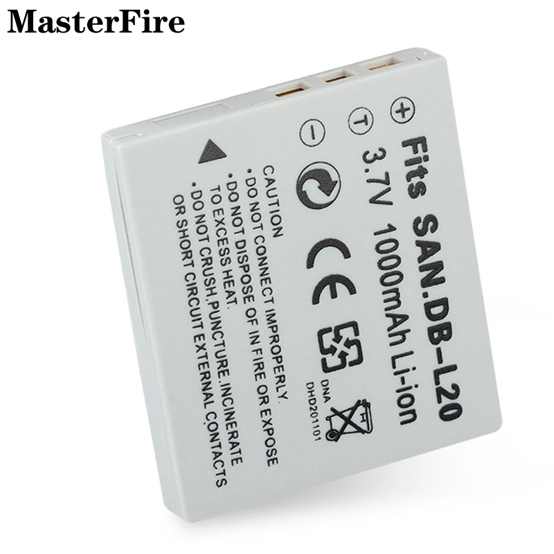 

2-10PCS DB-L20 DBL20 3.7V 1000mah Replacement Battery for Sanyo Xacti DMC-C1 DMX-C4 DMX-CA6 DMX-CG65 VPC-CG6 VPC-CA6 VPC-J4 Cell