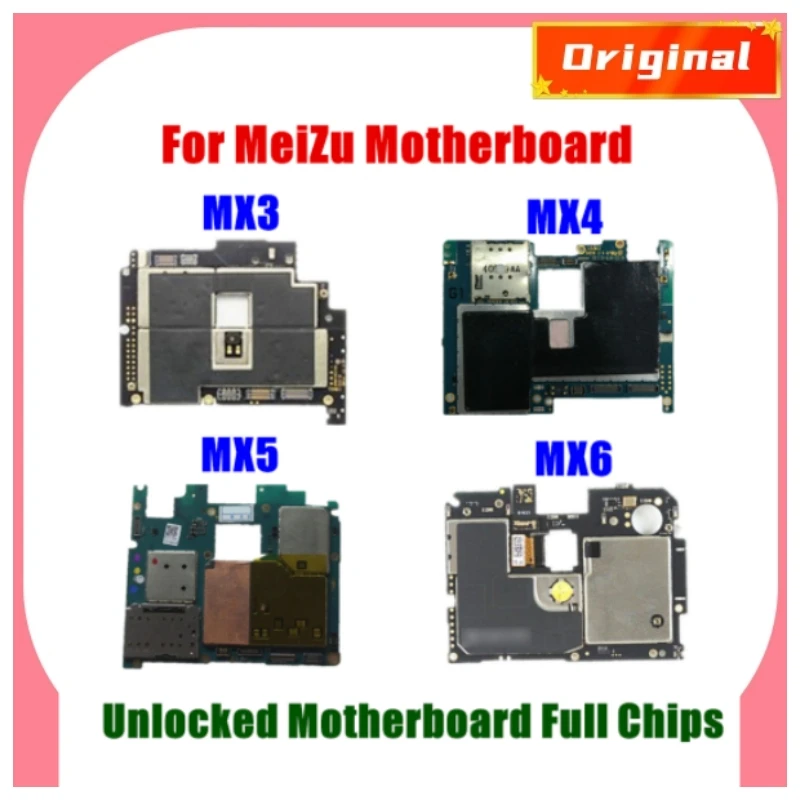 

Unlocked Main Board Mainboard Motherboard With Chips Circuits Flex Cable For Meizu MX3 MX4 MX5 MX6