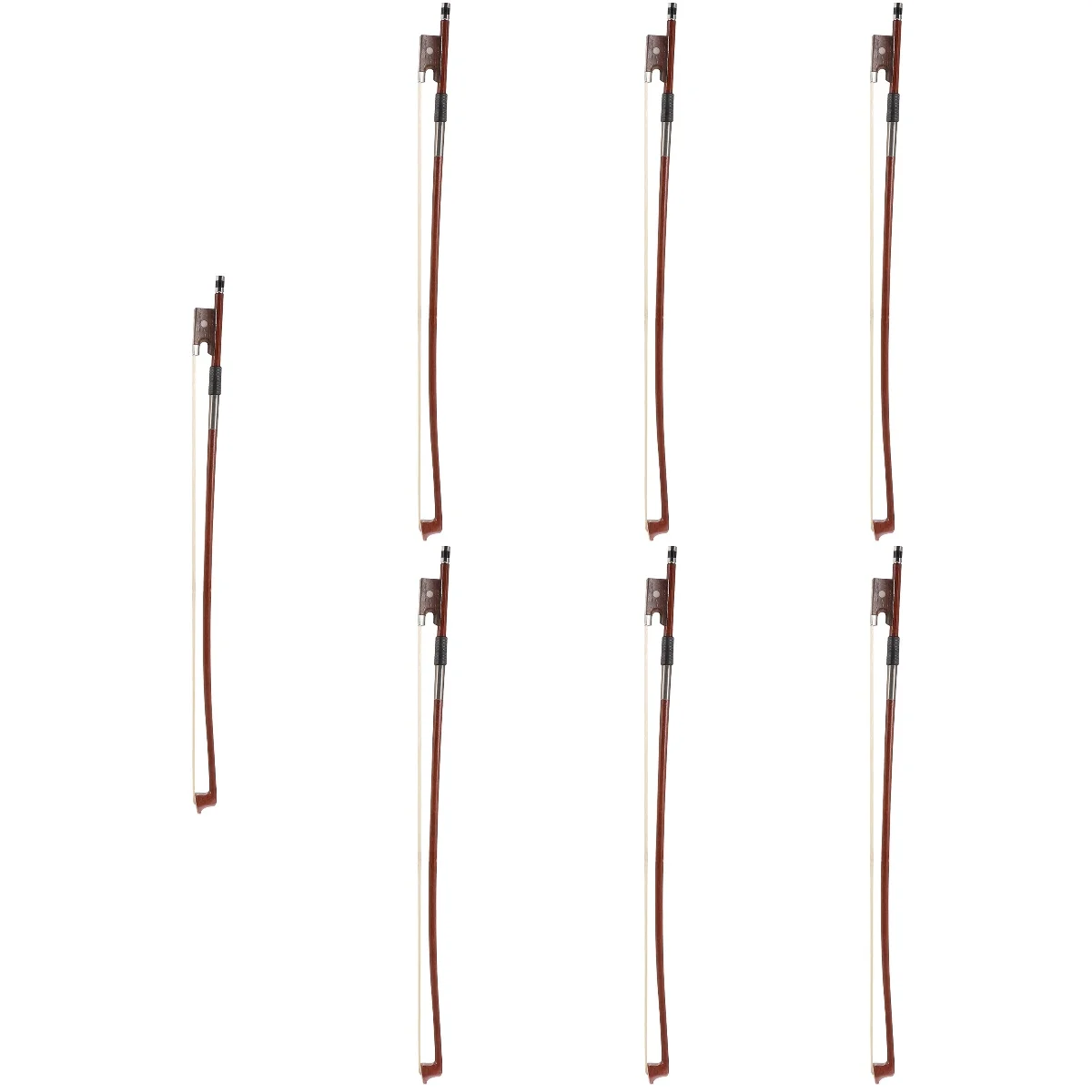 

7pcs 7 Count Violin or Viola Bows for Beginners Viloin Stick Fiddle Student