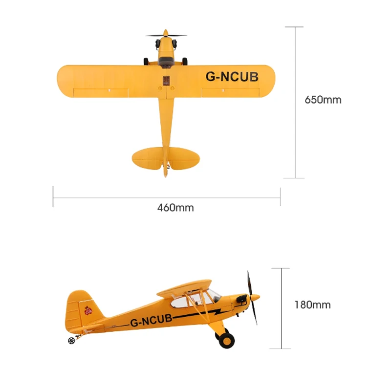 News Park10 J3-CUB RC Airplane RTF EPP RC 1406 Brushless Motor WLtoys A160 Upgrad 3D/6G System 650mm Wingspan Kit For Adult Gift