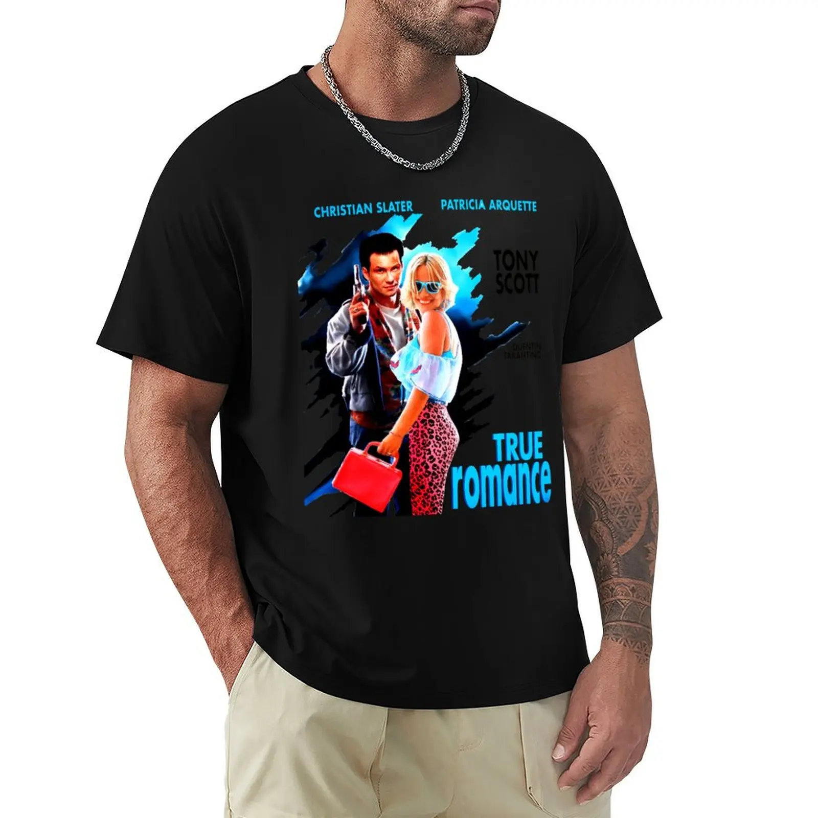 True Romance T-Shirt football t shirt blue archive affliction shirts funny meme t-shirts vintage t shirt men