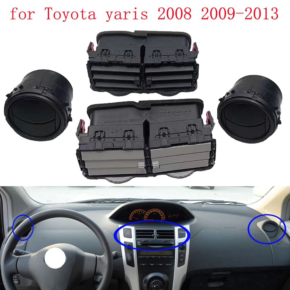 

WQLSK for Toyota yaris 2008 2009-2013 556700D050 Center Dash A/C Outlet Air Vent Panel Air Outlet Cover Dashboard Instrument