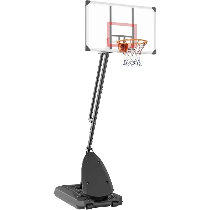 

Basketball Hoop Adjustable Height Portable Backboard System Basketball Hoop & Goal, Kids & Adults Basketball Set Outdoor/Indoor