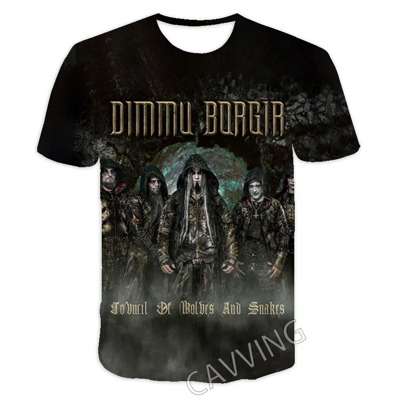 CAVVING 3D Printed  DIMMU BORGIR  Casual T-shirts  Hip Hop TShirts Harajuku Styles Tops Clothing for Men/women   T01