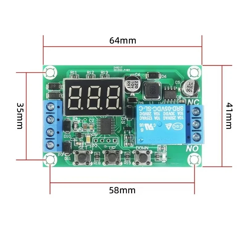 For digital display DC AC current detection module relay overcurrent alarm switch motor overload lock-turn protector