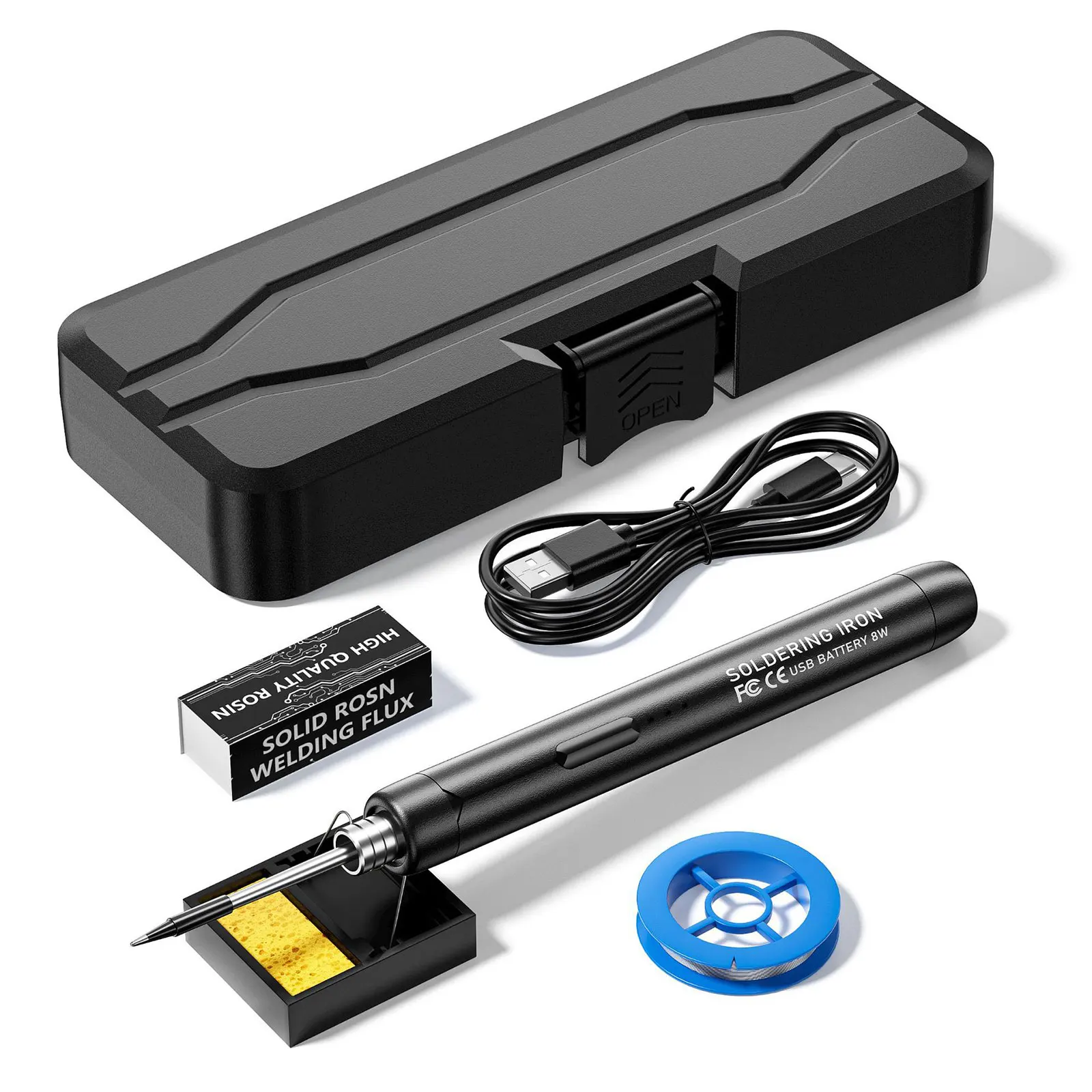 مجموعة مكواة لحام USB بدرجة حرارة قابلة للتعديل ، أدوات منزلية ، راديو يدوي ، صغير ، مريح ، DIY ، 5 فولت