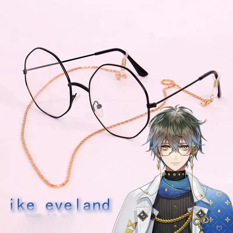 Ike Eveland Popular Virtual Anchor Peripheral Accessories and Character Same Style Cos Glasses Korean Version Blue Light Glasses