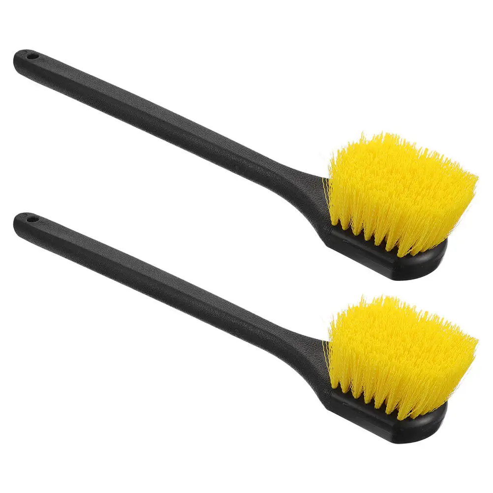 

Набор из 2 щеток для чистки колес с удлиненной ручкой и жесткой щетиной для мойки шин и дисков автомобиля