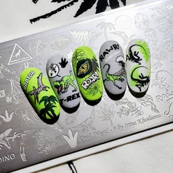 XMQ NAIL ART STAMPING PLATES DINOSAUR TEMPLATES OCEAN IMAGE PLATE