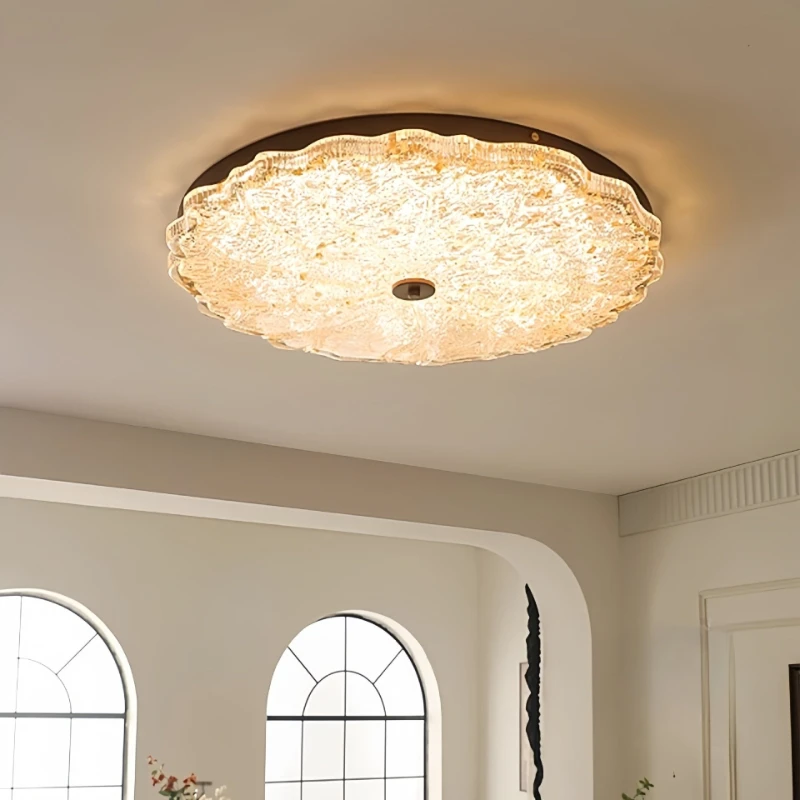 Nanyang Style Retro Homestay Master Bedroom Ceiling Lights French Balcony Corridor Living Room Study Wardrobe LED Ceiling Lamps