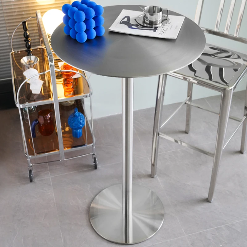 Modern Counter Bar Table Party Cocktail Luxury Nightclub Coffee Bar Tables Reception Round Mesa Alta Commercial Furniture SR50BT