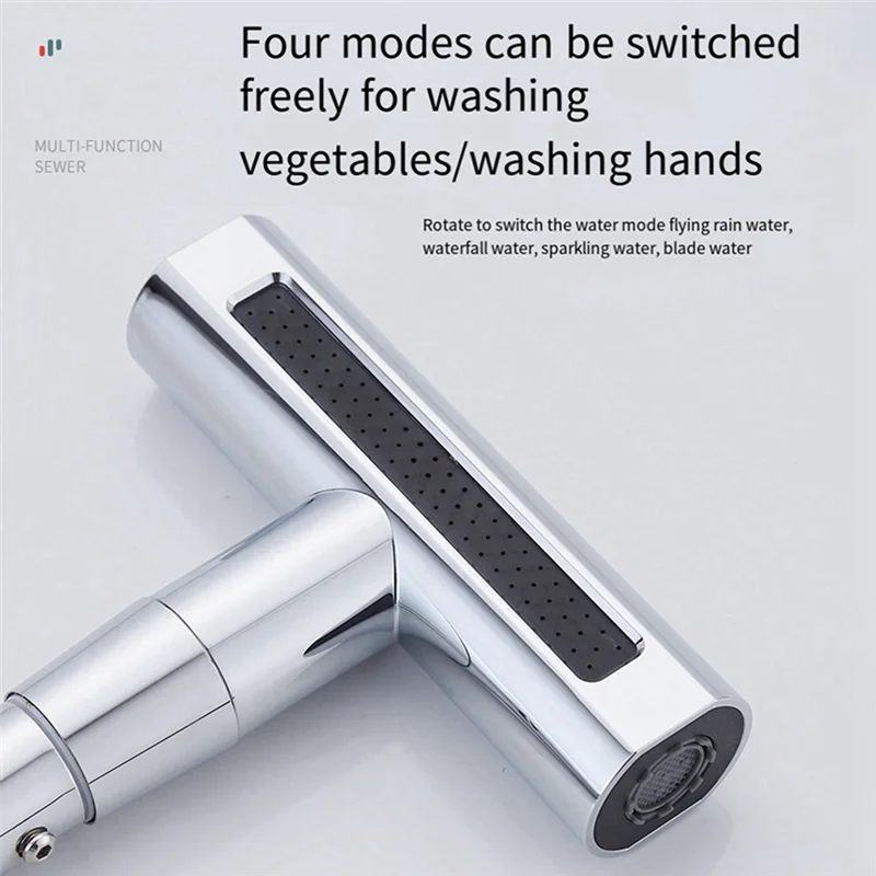 

Y42A-4 режимы водопад кухонный смеситель горячий и холодный смеситель на палубе с одним отверстием черный