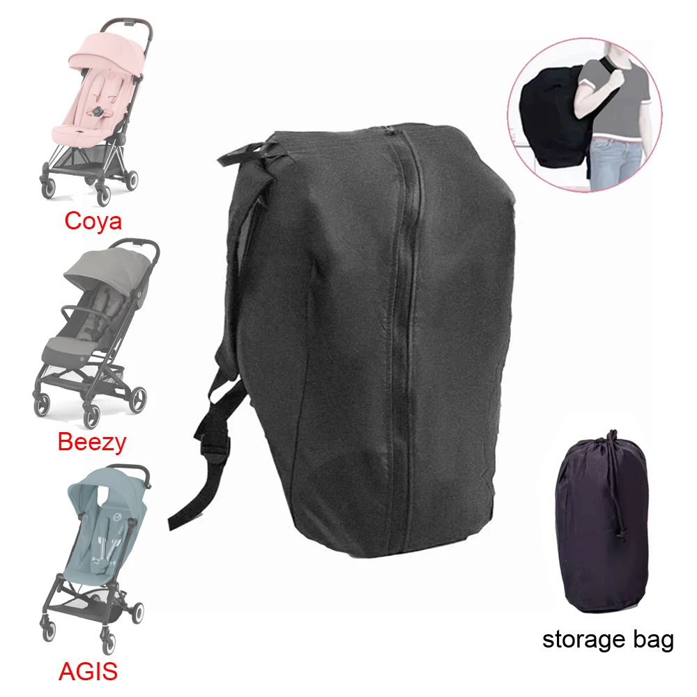 

Coya Buggy Travel Bag Portable Bottom Waterproof Cybex Beezy Agis Storage Bag Single Shoulder Backpack Baby Stroller Accessories