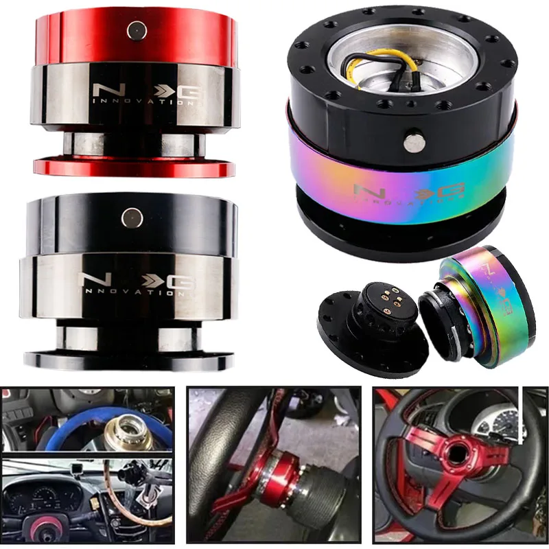 Ding sound boss kit universl Aluminium car auto steering wheel quick release hub adapter snap off boss kit car modified accesori