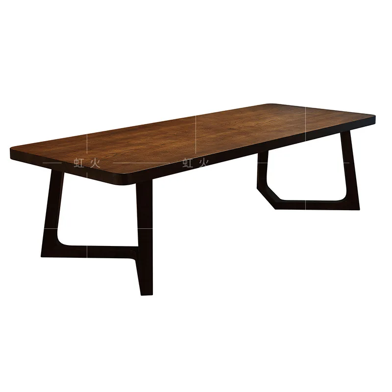 

Simple modern large long table study calligraphy study table all solid wood large board computer