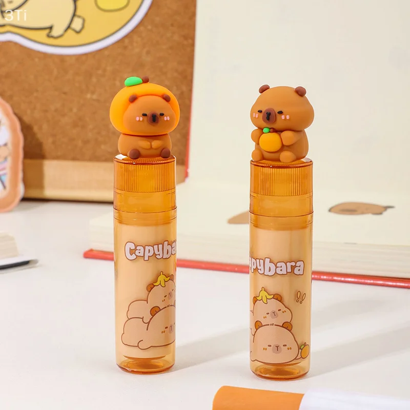 Gomme Capybara de dessin animé mignon, gomme en caoutchouc pour étudiants, gomme à rouge à lèvres créative, fournitures scolaires, papeterie pour étudiants, cadeaux de prix pour enfants