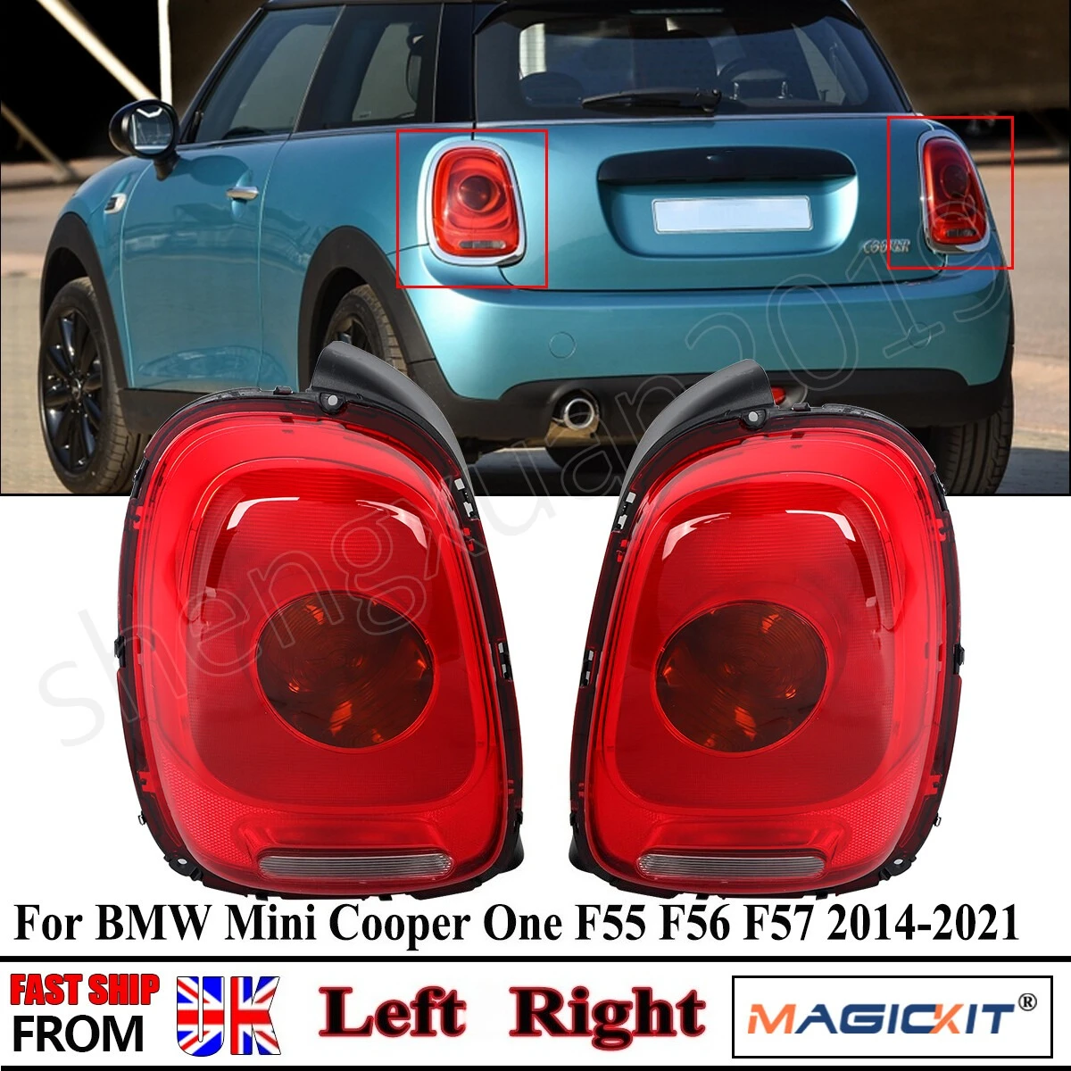 

Задние фонари DRL для BMW Mini F55 F56 F57 Cooper 2014-2021 Хэтчбек Задние фонари Задние фонари Левая и правая боковая сигнальная лампа в сборе