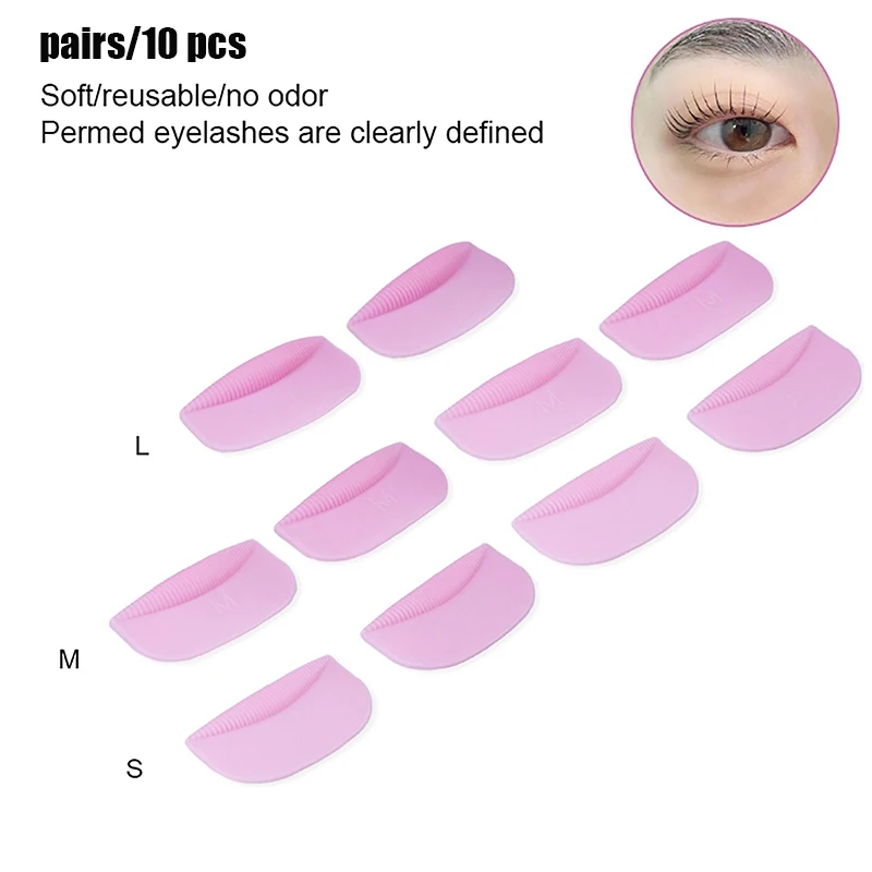 10pcs 3Sizes Eyelash Perming Curler Lift Pads Eyelash Pads RodsLash Lift Silicone For Makeup Beauty Tool Extenion Accessories ﻿