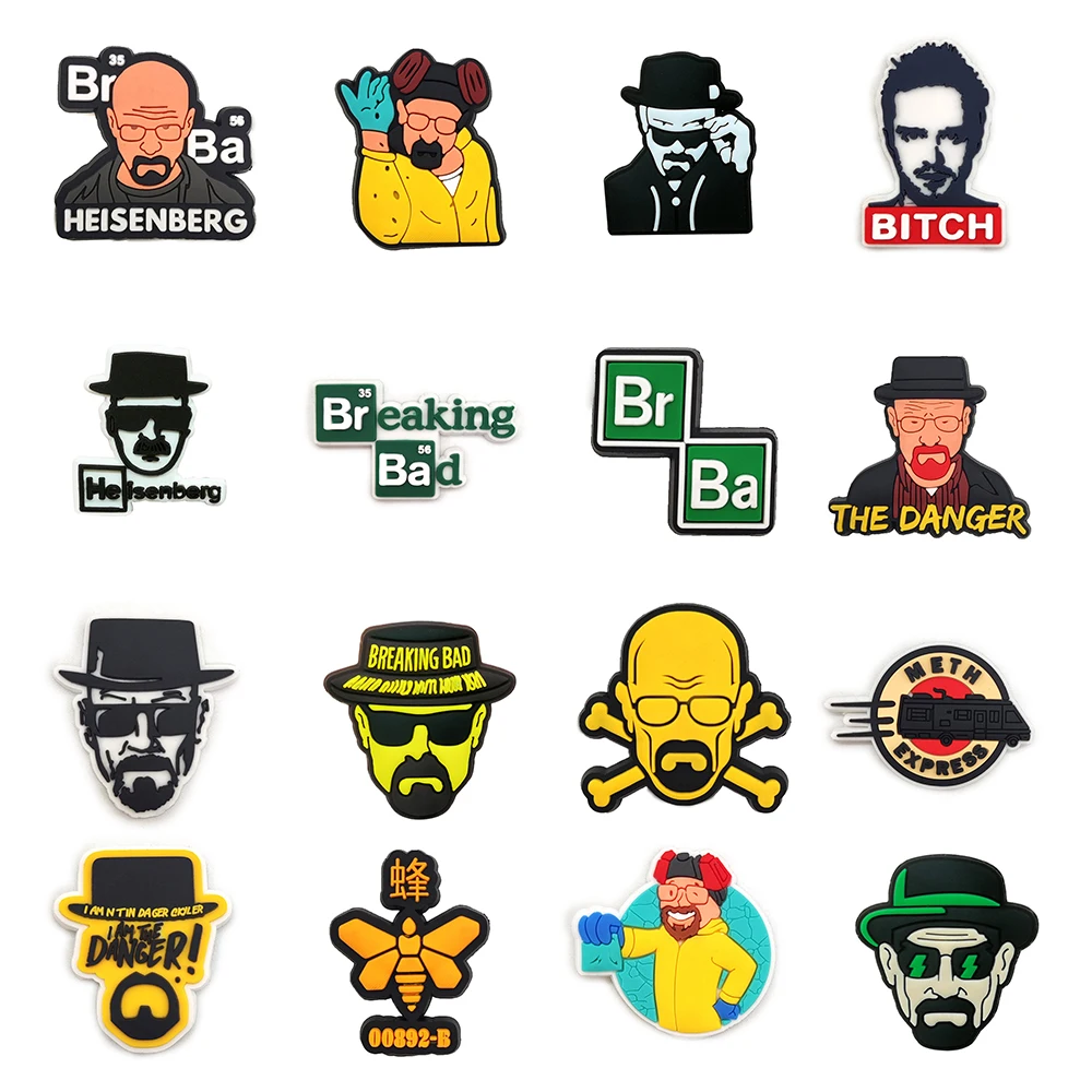 

Single sale Famous American TV series Shoes Charms PVC Shoe Charms Decoration Buckle Sneakers Gardden Sandals Accessories