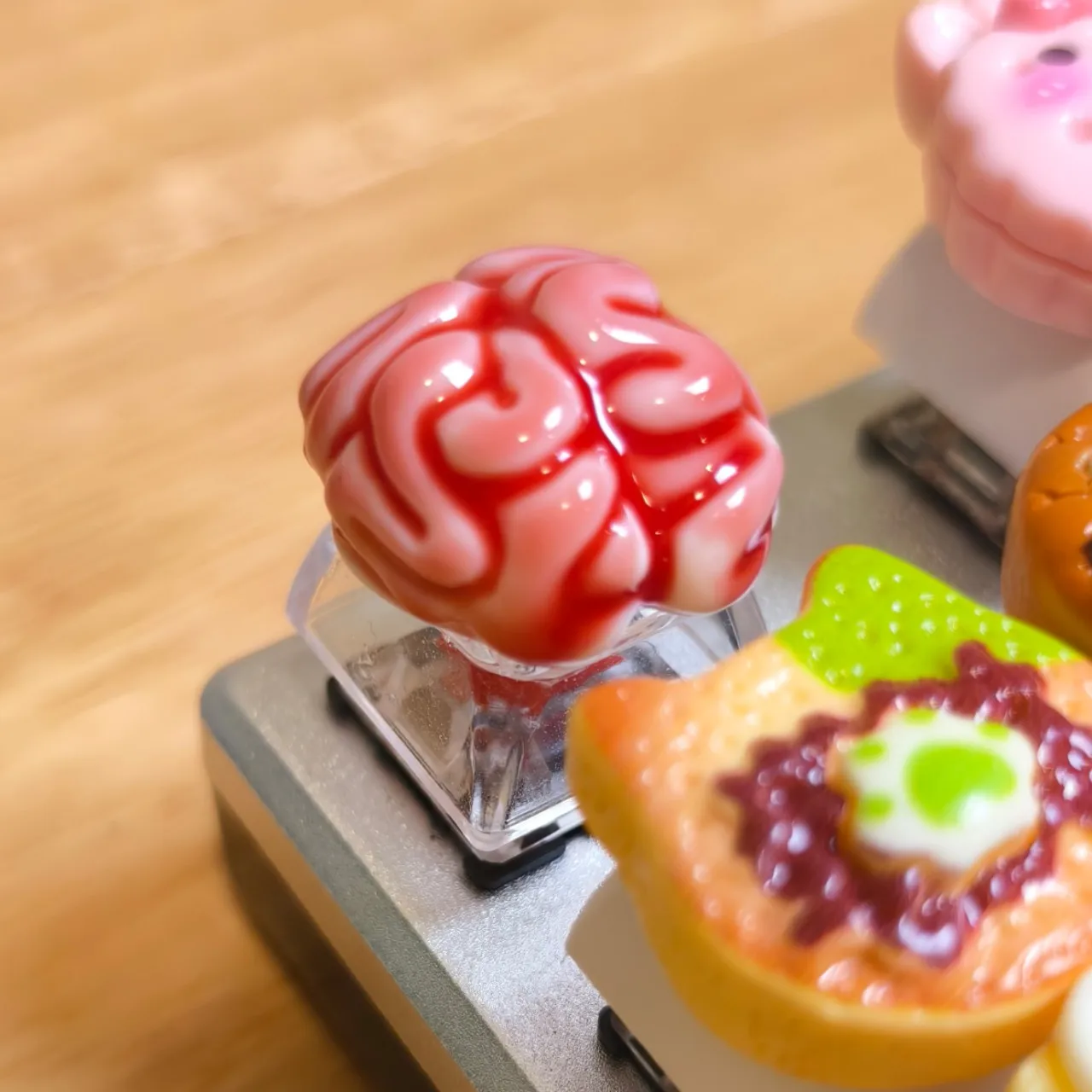 

Набор колпачков для клавиш Trick Brain Flower Theme, 3D полимерные колпачки для ключей Artisan, оригинальные колпачки для клавиш ручной работы на заказ для механической клавиатуры, подарок