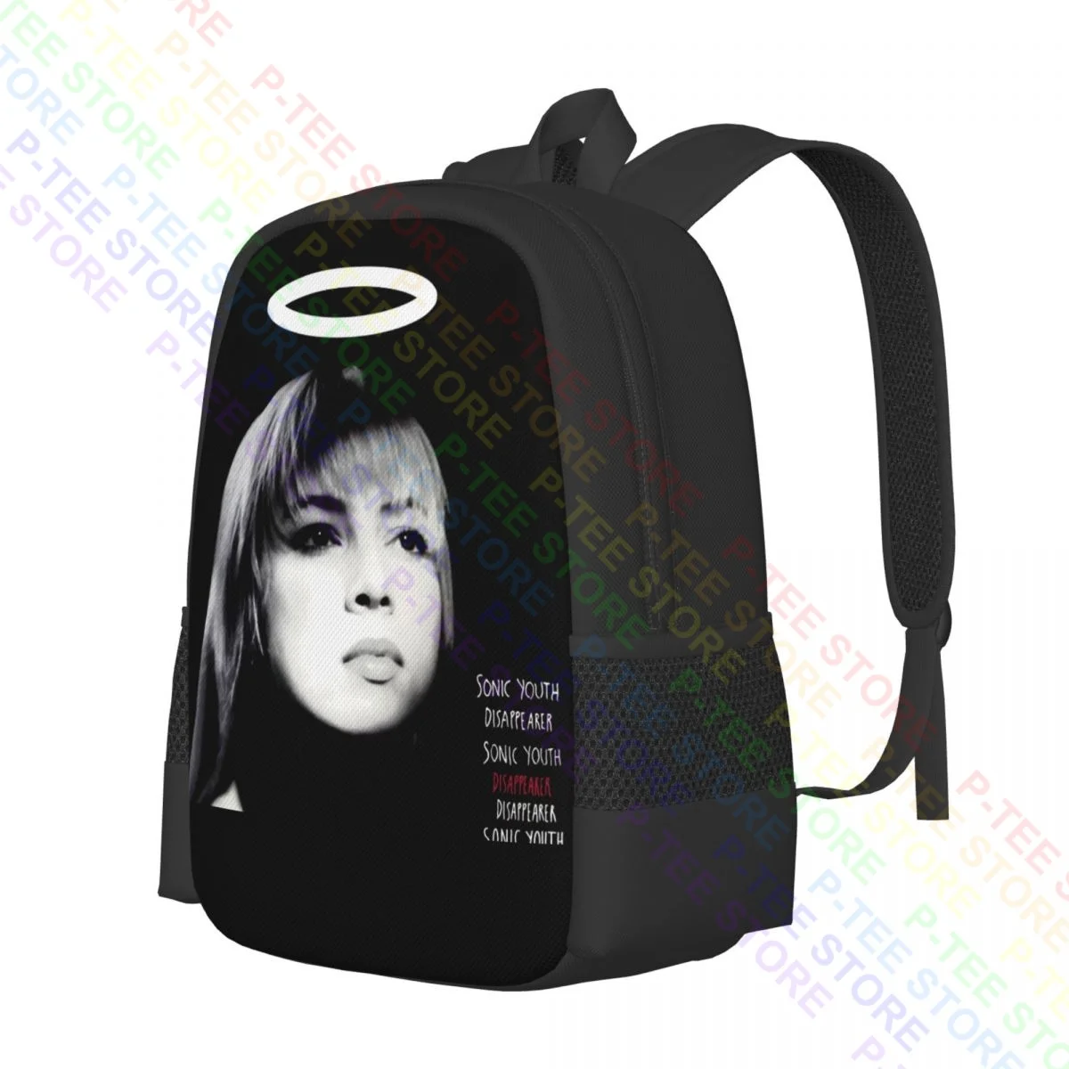 Sonic Youth 1991 Disappearer Traci Lords Rock P-1660Backpack Large Capacity Gym Riding Backpack