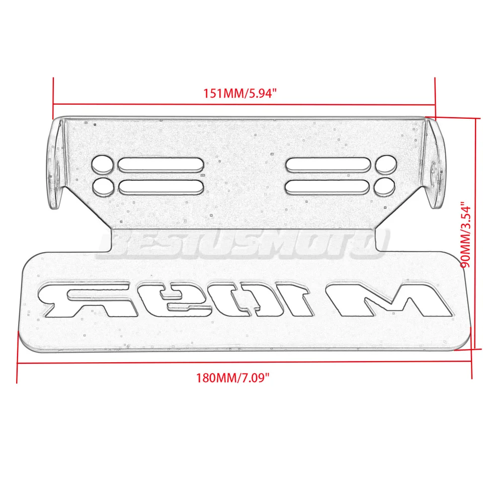 Motorcycle Rear License Plate Frame For Suzuki Boulevard M109R