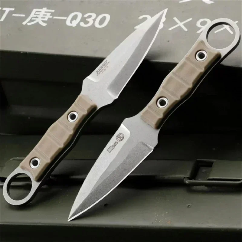 

Top Selling Russian Kizlyar Fixed Blade Knife AUS-8 Steel Glass Fibre Handle with Parachute Cord Outdoor Camping Survival Tool