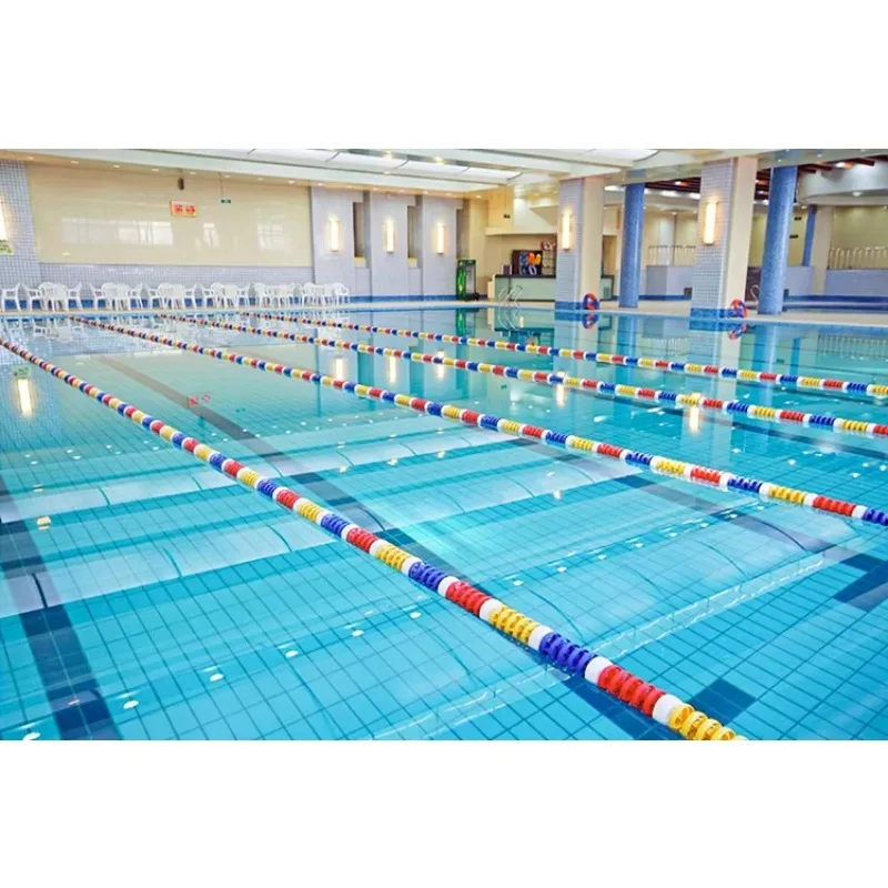 مقسم حوض السباحة القياسي بطول 25 مترًا، حوض سباحة ملون مضاد للموجة #3