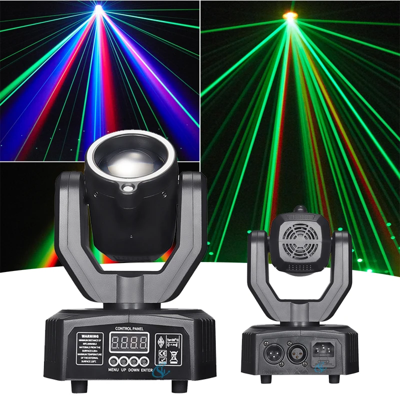 32W Beam Disco Party Light LED 4IN1 Effect Strobe Stage Light DMX Control&Sound Activated For DJ Bar Christmas Party