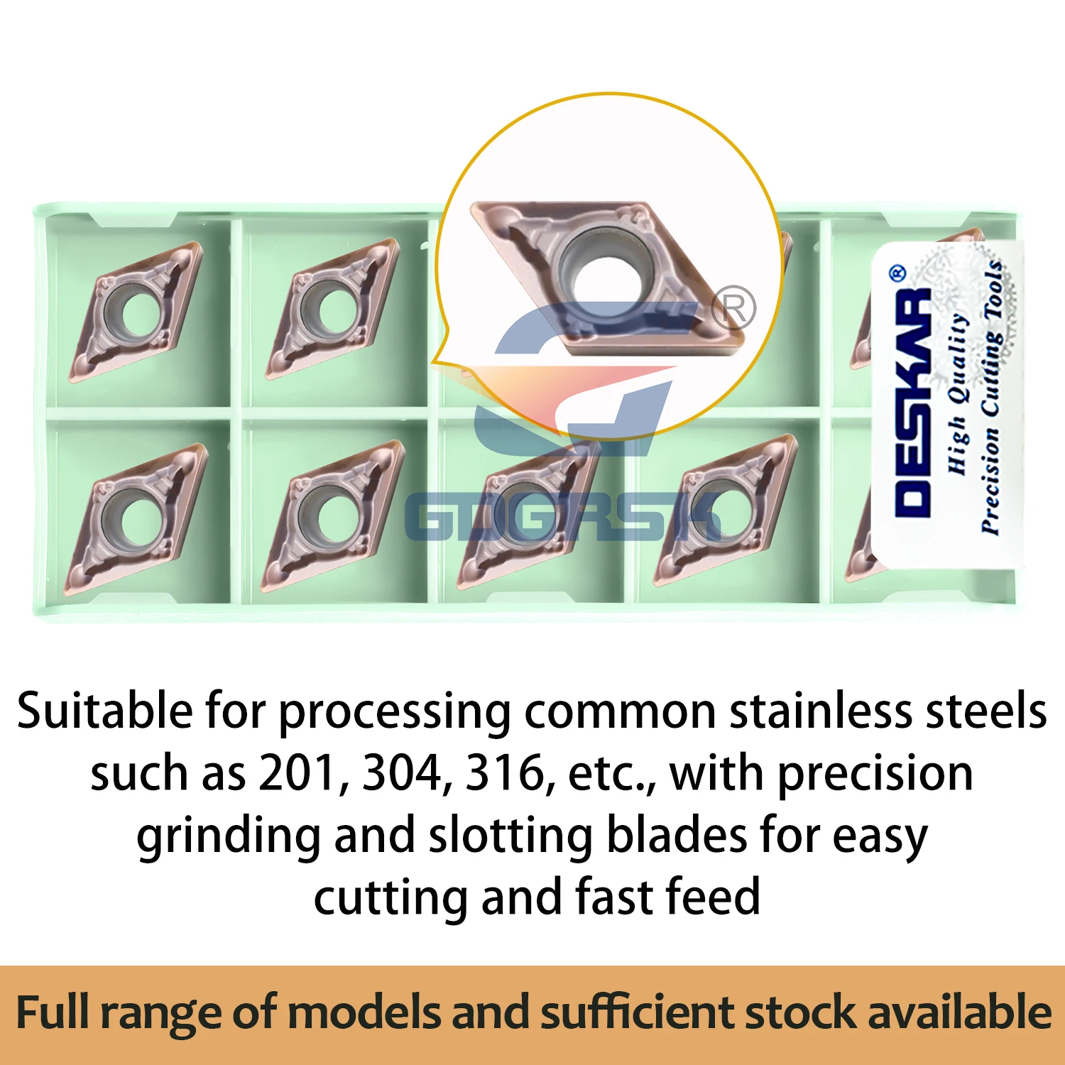 

10 шт. DCMT1T304 DCMT070204 DCMT1T302-MV DCMT070204-MV LF6118 Высококачественный токарный инструмент из нержавеющей стали
